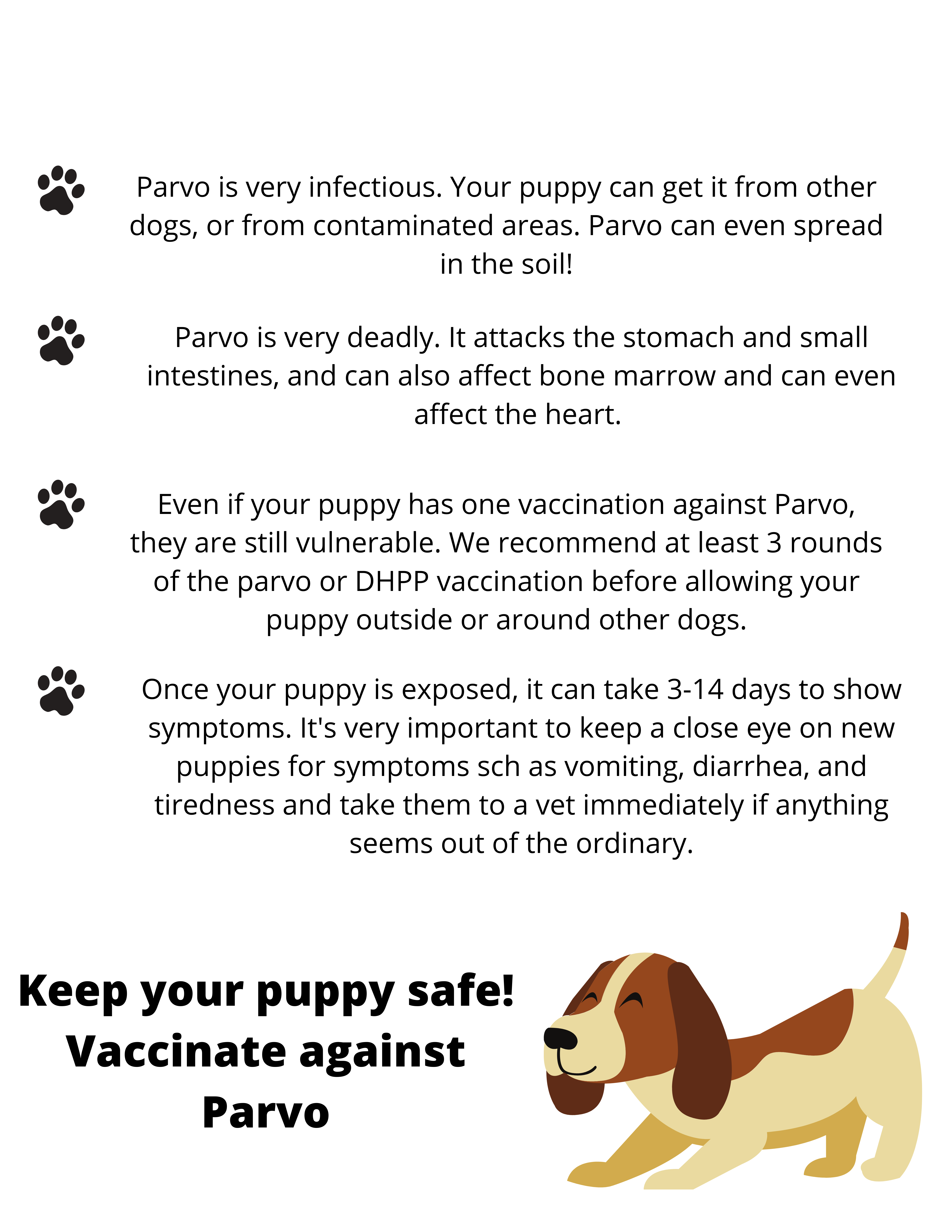 can my vaccinated dog get parvo